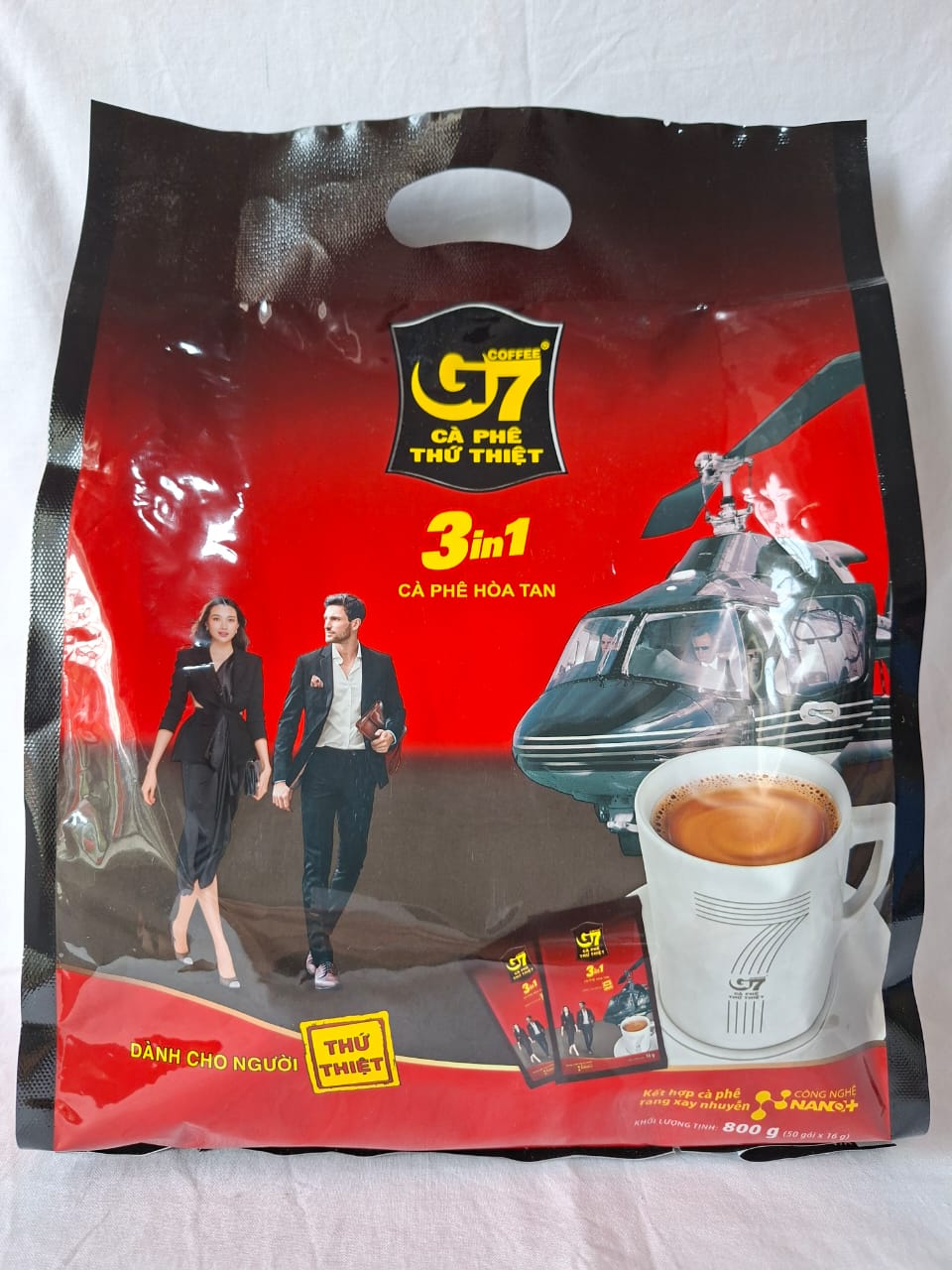 Trung Nguyen instant coffee G7 3in1 pouch bungkus - (50 sachets x 16g) 850g kopi saset instant premium vietnam