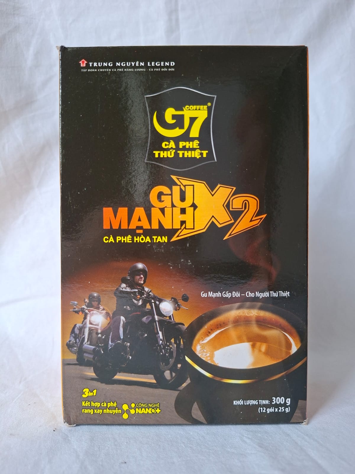 Trung Nguyen G7 Gu Manh X2 3 in 1 Strong - 12 saset kopi instant premium vietnam