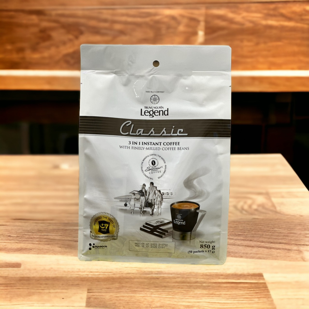 Trung Nguyen Legend Classic 3in1 - 1 pouch bungkus (50 sachets x 17g) 850g kopi sachet instant klasik premium vietnam