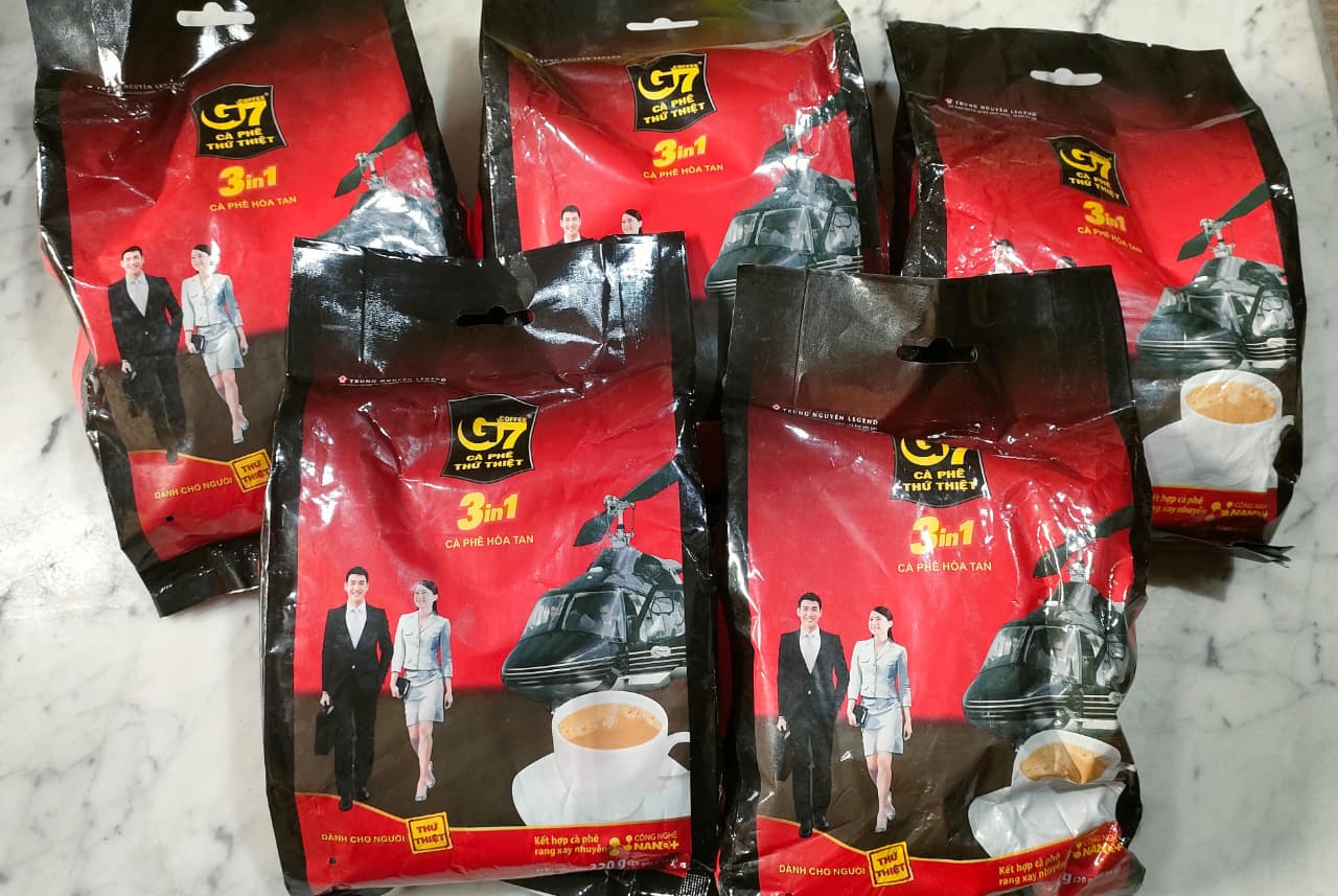 Trung Nguyen instant coffee G7 3in1 pouch bungkus - (20 sachets x 16g) 320g kopi saset instant premium vietnam 1
