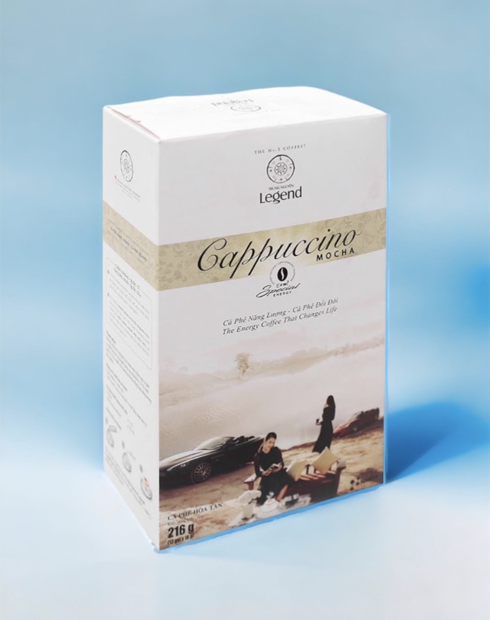 Trung Nguyen Legend Cappuccino Mocha 3in1 - 1 box (12 sachets x 18g) 216gr kopi sachet instant capucino premium vietnam 2